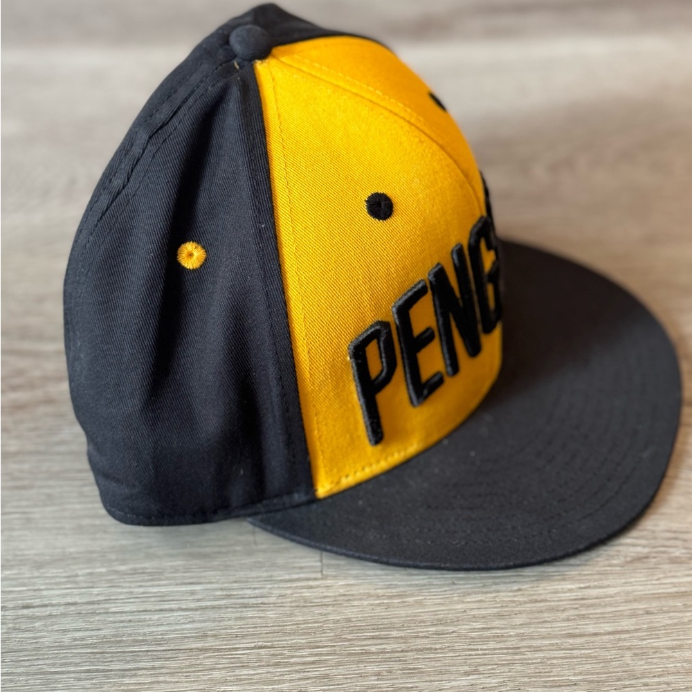 Fanatics NHL Pittsburgh Penguins Iconic Color Blocked Black/Gold Snapback Hat